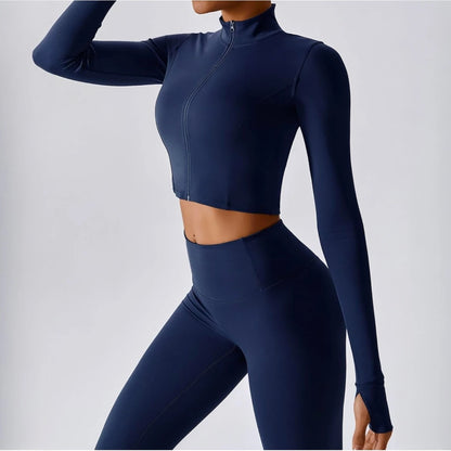 3-Piece Sculpting Activewear Set (Leggings + Bra + Jacket)